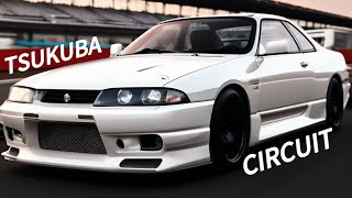 | Автомобили на треке | Nissan Skyline GT-R R-33 V-spec на TSUKUBA CIRCUIT