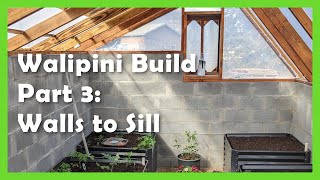 Walipini Build Part 3: walls to sill plate