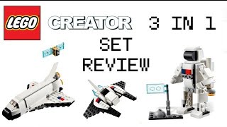 Lego Creator 3 in 1 Space Shuttle Set Review