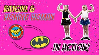 Irish Dancing Batgirl & Wonder Woman Twins in Action!