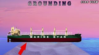 What Is Ship Grounding, Ship Beaching, Stranding, Capsizing|Beaching vs Grounding Of Ship Animated