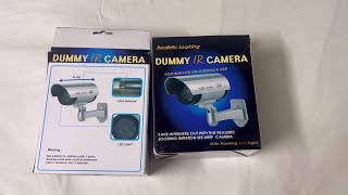 Dummy cctv camera unboxing