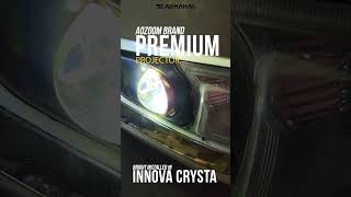 Carmahal successfully installed the Aozoom brand Premium projector in the Innova Crysta.