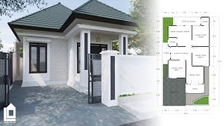 IDE DESAIN RUMAH DI LAHAN 8X15 3 KAMAR TIDUR