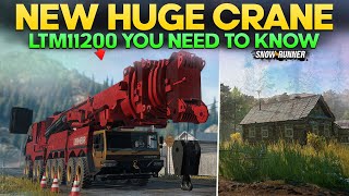 New Huge Crane LTM11200 With Longest Arm in SnowRunner Everything You Need to Know