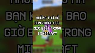 Những Thứ Mà Bạn Không Bao Giờ Biết Ở Trong Minecraft P1 #minecraft #short