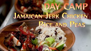 【デイキャンプ】自然の中で食べるジャマイカンジャークチキンとライス&ピーズ /Jamaican Jerk Chicken Rice & Peas