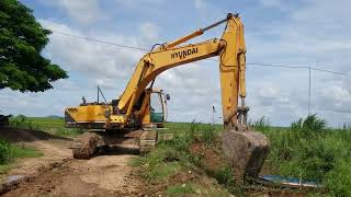 미니 굴삭기 굴착 Mini excavator digging