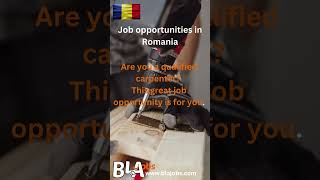 Are you a skilled carpenter? websitewww.blajobs.com #romania #visa#carpenter#carpenterjob#jobvacancy