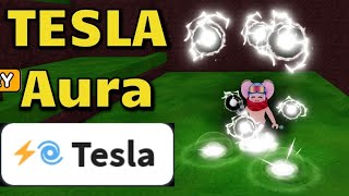 How to Get TESLA Aura in DRAG TO COMBINE [ All Steps RAREST Aura RECIPE Roblox ]