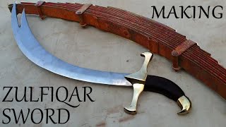 Making a Historical Zulfquir Sword out of Rusted Spire | Short video❤❤😍