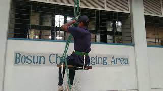 National Maritime Institute, 23rd Batch, Use of Bosun Chair