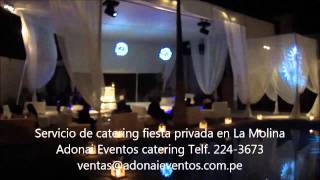 Servicio de catering boda Gabriela y Daniel con Adonai Eventos catering