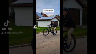 Summer vs Winter mtb line #short #mtb #trick #bunnyhop