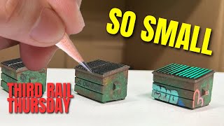 Smallest Model Train Graffiti I’ve Ever Done! - Third Rail Thursday