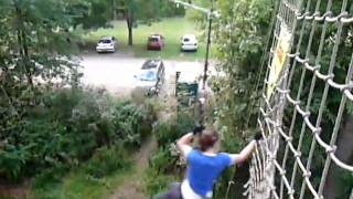 Rachel on the Tarzan Swing at GoApe!