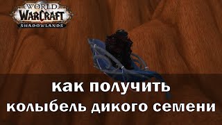 Как получить Колыбель Дикого Семени Shadowlands