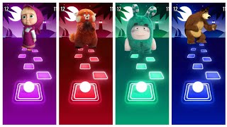 Masha song vs Turning Red vs oddbons vs Masha the bear song gameplay i don't Abahut-EDM Rush V