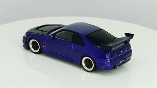 Ignition Model 1/64 NISSAN GT-R R33  //Purple metallic BBS // 1/64 showcase