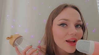 ASMR assortment of ✨️tingles✨️ (tapping glass & bamboo, scratchy sounds, and mouth sounds)