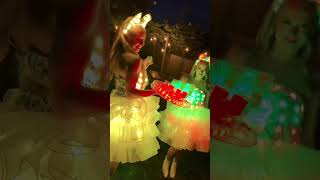 Beautifl led skirt magic show