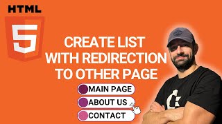 How to create list with Redirection to other page in HTML