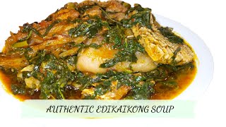 HOW TO MAKE AUTHENTIC EDIKAIKONG SOUP (NIGERIAN STYLE) /VEGETABLE SOUP