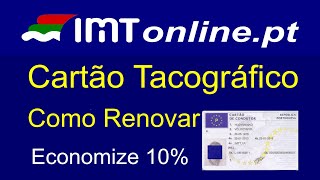 IMT Online Como renovar o Cartão Tacográfico | Cartão de condutor