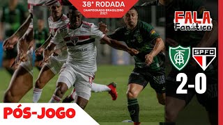 AMÉRICA-MG 2X0 SÃO PAULO - TIME NÃO SE CLASSIFICA PRA LIBERTADORES - CAMPEONATO BRASILEIRO