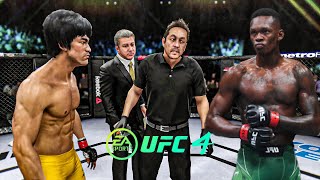 Bruce Lee vs Israel Adesanya - EA Sports UFC 4 - Bruce Lee Fight Club 🔥🐲