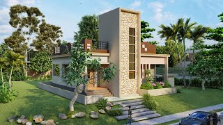 33' by 33' house plan | 33×33 home plan | 2 bedroom budget house design #home #ghar