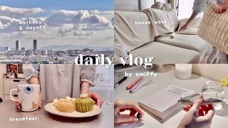 my cozy & aesthetic daily life🌨️ workday, off day👩‍💻 cooking, outing, self care