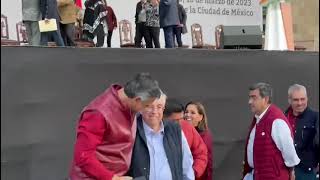 Conmemoración del 85 aniversario de la Expropiación Petrolera encabezada por AMLO