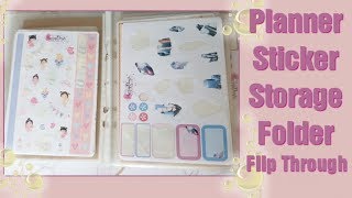 Planner Stickers Storage Folder Flip Through