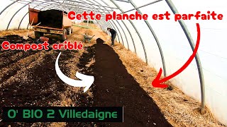 Promis! cette fois-ci c'était la dernière! on met un couvert de planche au compost dans la 2nd serre