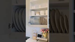 How to organze your kitchen cabinet #plateorganization #amazonfinds #shorts #kitchenhacks #trending