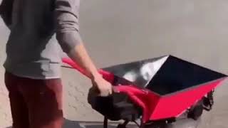 Engine powered wheelbarrow 🔥🤯