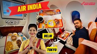 My First LONG HAUL JOURNEY in AIR INDIA after TATA TAKEOVER to JAPAN 🇯🇵 | UNLIMITED FOOD