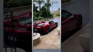 🖤❤🔥🚘 Ferrari SF 90 Stradale waiting for it's owner in Monaco 🇲🇨 #ferrari#ferrarisf90stradale#tiktok