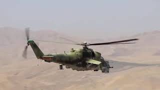 Armenian army attack helicopter #Mi24 attacking with rockets on Azerbaijani army post ||2020