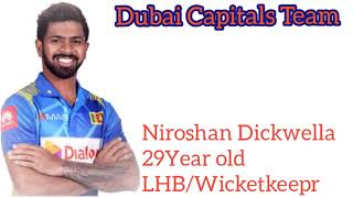 UAE T20 League 2023 | Dubai Capitals Team squad | International League T20 2023 | ILT20 League 2023