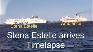 Stena Estelle arrives in Karlskrona Timelapse