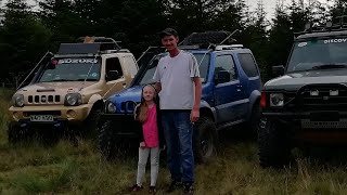 Suzuki Jimny Off-road 2019 road trip & camping, Wales,strata Florida,driving in the sea