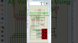 How To Make Digutal AC Volts Meters Using PIC16F676 #viralshort #electronic #electrical #youtub