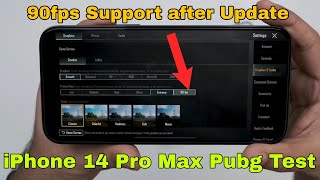 iPhone 14 Pro Max Pubg Test 90fps Support after Update