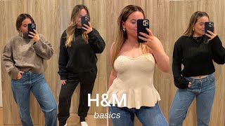 H&M basics haul - building a capsule wardrobe