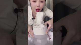 Ice ASMR frozen freezer eating # #icebites #asmreating #iceasmr