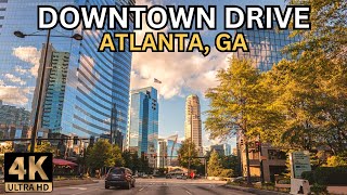 Downtown Drive Tour Atlanta, GA | Nature Sounds for Sleep and Study