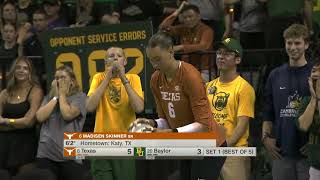 #8 Texas vs #20 Baylor | NCAA Women Volleyball 09/18/2024