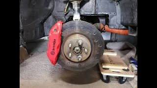 Brembo Brake Kit - with Impreza STI brake disc (326x30mm) on a Subaru STI GC8